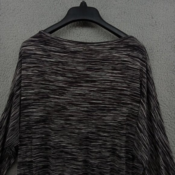 Trina Turk Dress Womens Medium Black & White Blouson Drop Shoulder 3/4 Sleeve - Picture 6 of 9